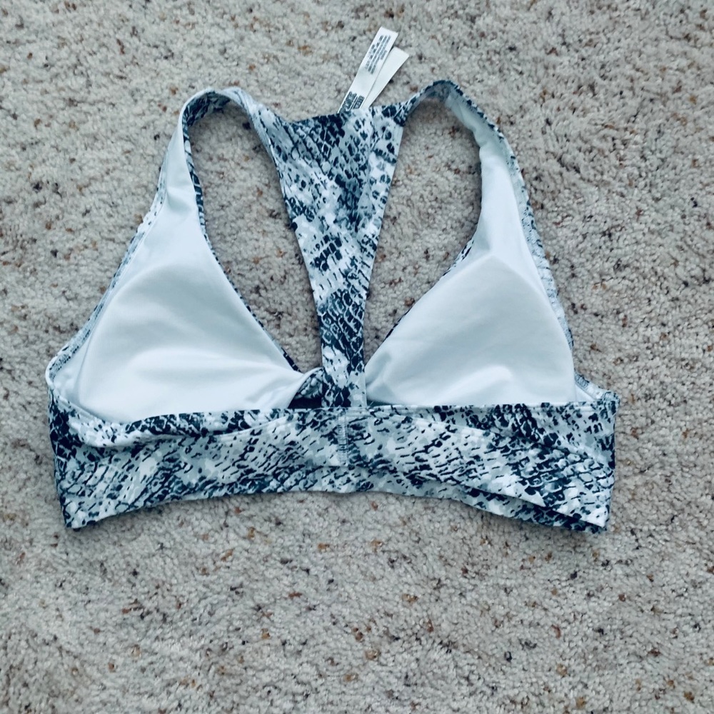 Snakeskin Razorback Sport Bra - Picture 2 of 4